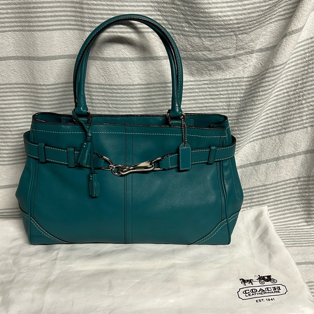 Coach leather handbag